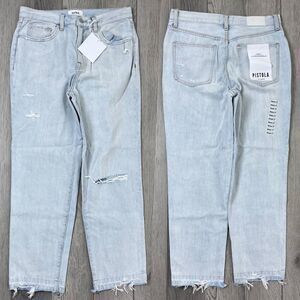 Pistola Riviera Presley Size 27 Cotton High Rise Straight Leg Denim NEW Jeans